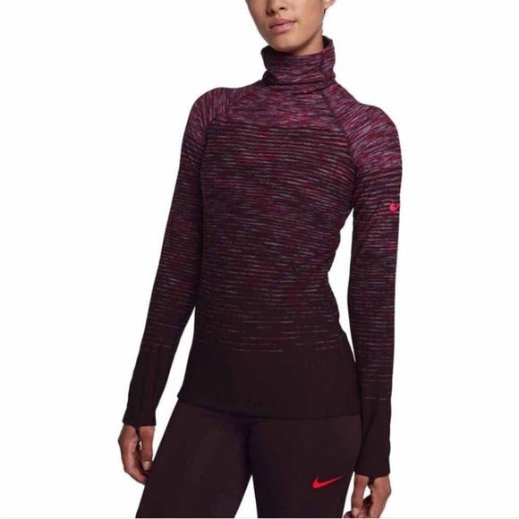 Nike Pro Dri-fit HyperWarm Training High Neck Top and Tights Set, Size XL - Picture 2 of 16